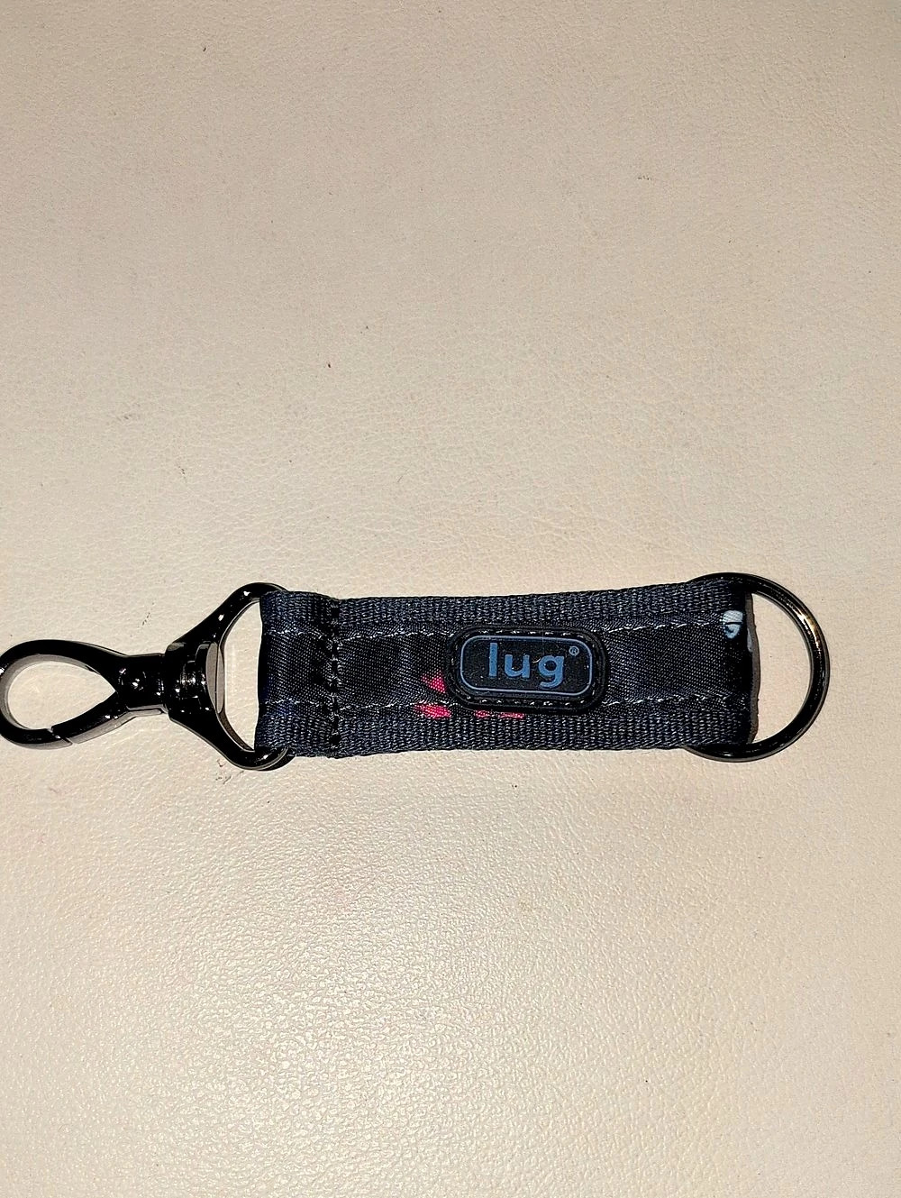 Lug Link Printed Key Chain Black